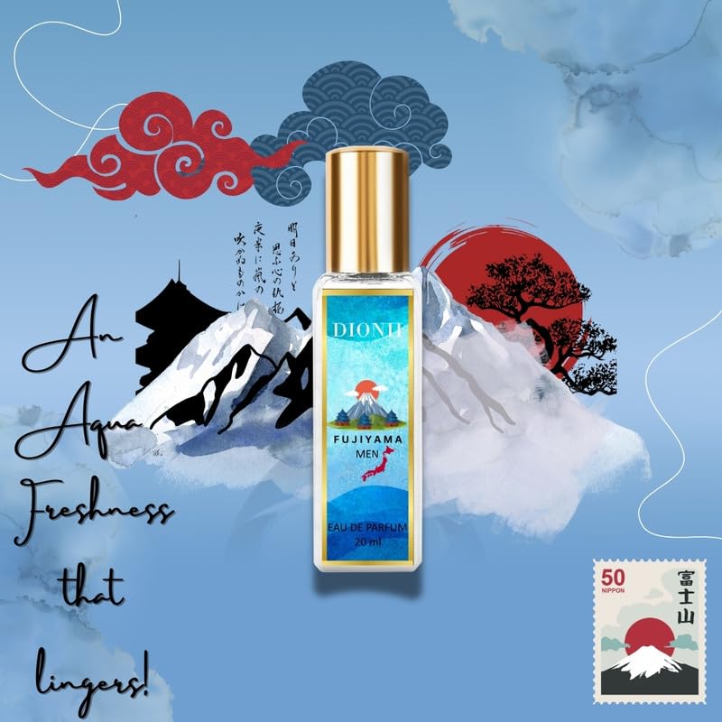 Dionii JAPAN EDIT Eau De Parfum Gift Set for Men | Around The World Collection Perfume Set | Long Lasting Fragrance (4 x 20ml Each)