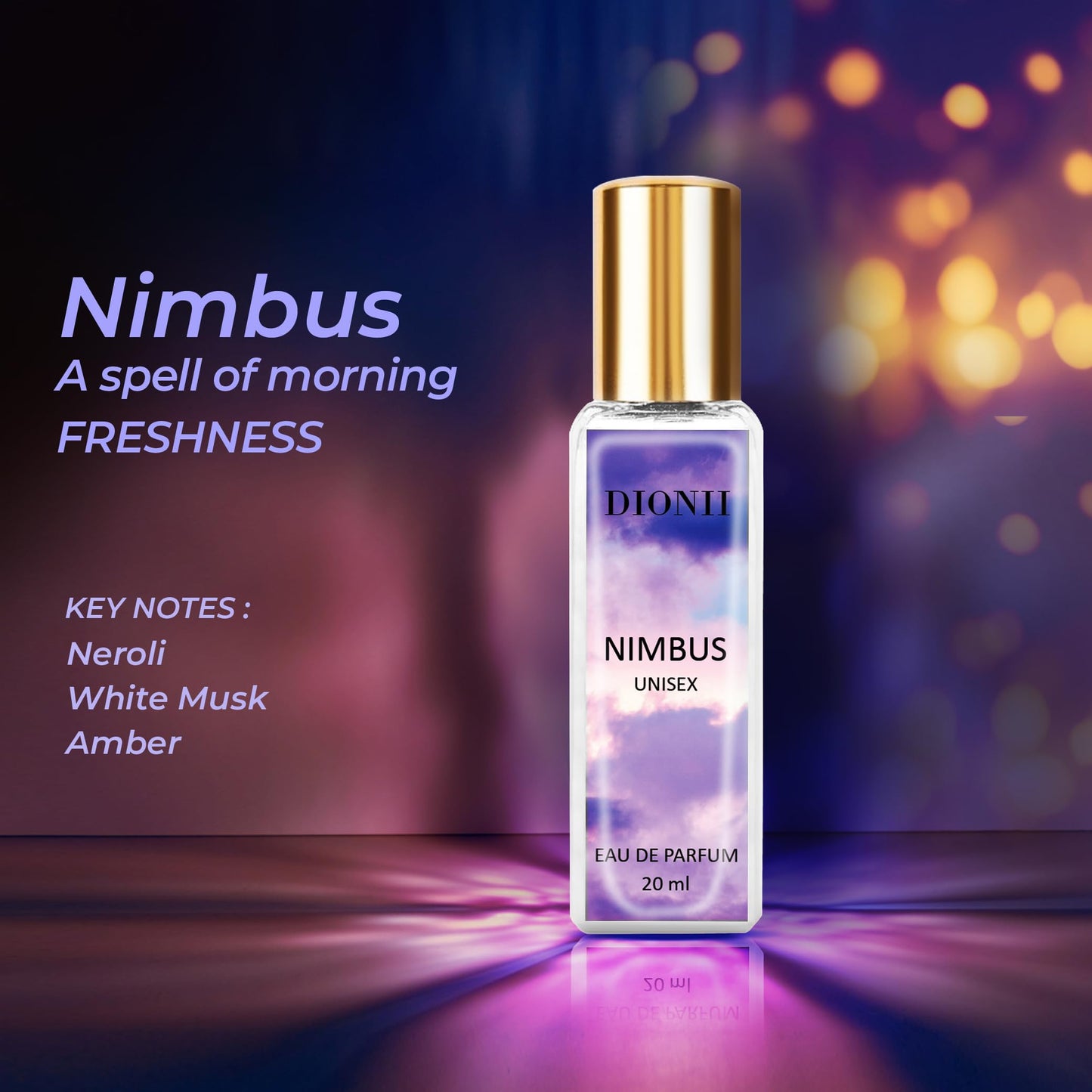 Dionii Eau De Parfum Rakhi Gift Set for Unisex | MUSK, AURORA, SENSUOUS OUD, NIMBUS Perfume | Long Lasting Fragrance (4 x 20ml Each)